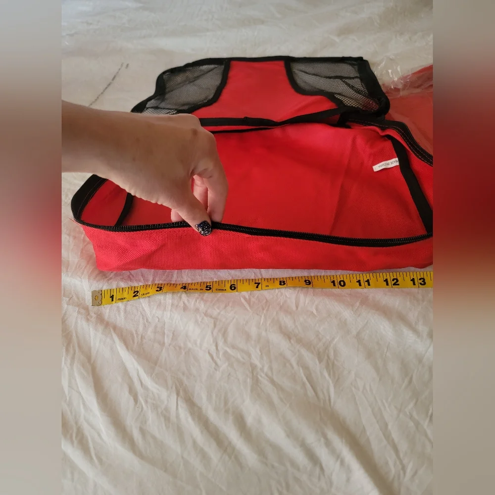 Velata Red and Black Travel Organizers